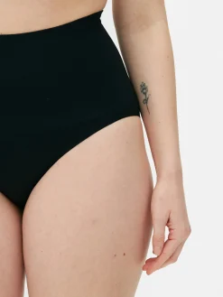 Shapewear|Primark Nahtloser Shapewear-Slip Mit Hohem Bund Schwarz