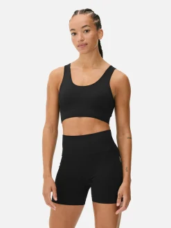 Fitnesskleidung Und Activewear|Primark Nahtloser Sport-BH Schwarz