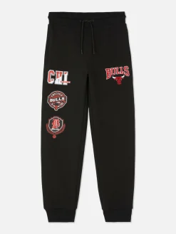 Jogginghosen|Primark „NBA Chicago Bulls“ Jogginghose Mit Kordelzug Schwarz