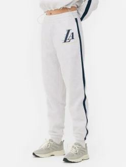Loungewear|Primark „NBA Los Angeles Lakers“ Jogginghose Mit Streifen Grau meliert