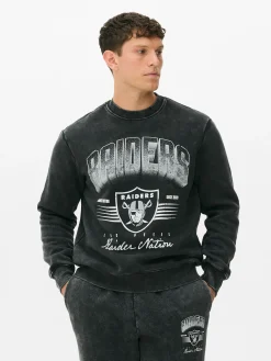 Grafik-T-Shirts Und -Sweatshirts|Hoodies Und Sweatshirts|Primark „NFL Las Vegas Raiders“ Sweatshirt Zum Kombinieren Anthrazitfarben