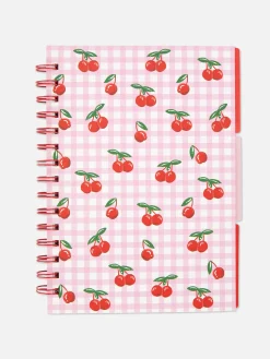Notizbücher|Primark Notizbuch Kirschmotiv, A5 Rosa