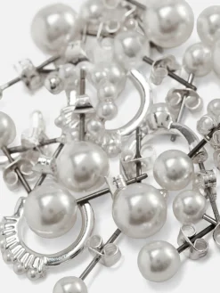 Schmuck|Primark Ohrstecker Mit Kunstperlen, 12er-Pack Weiß