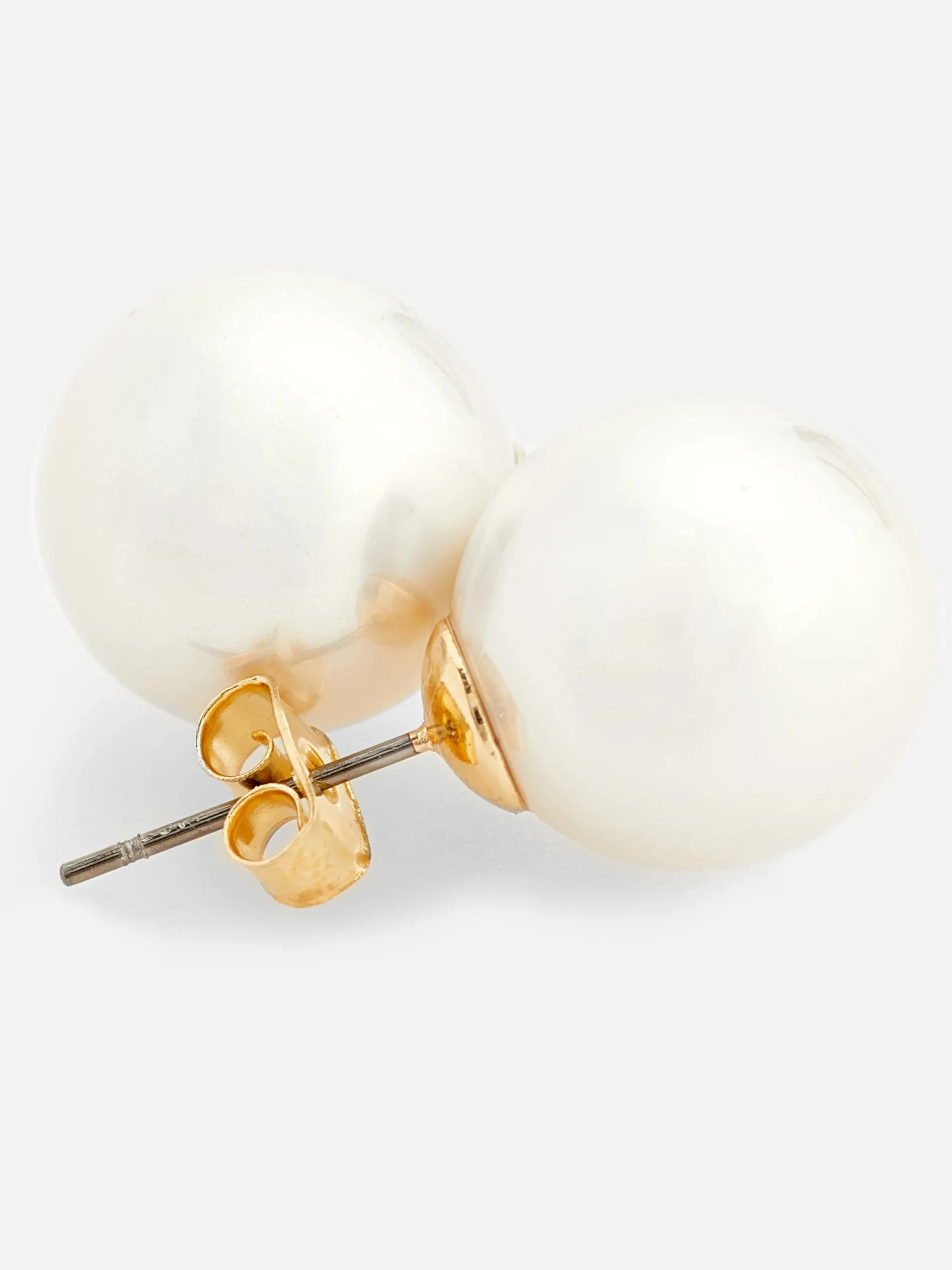 Schmuck|Primark Ohrstecker Mit Kunstperlen Gelb