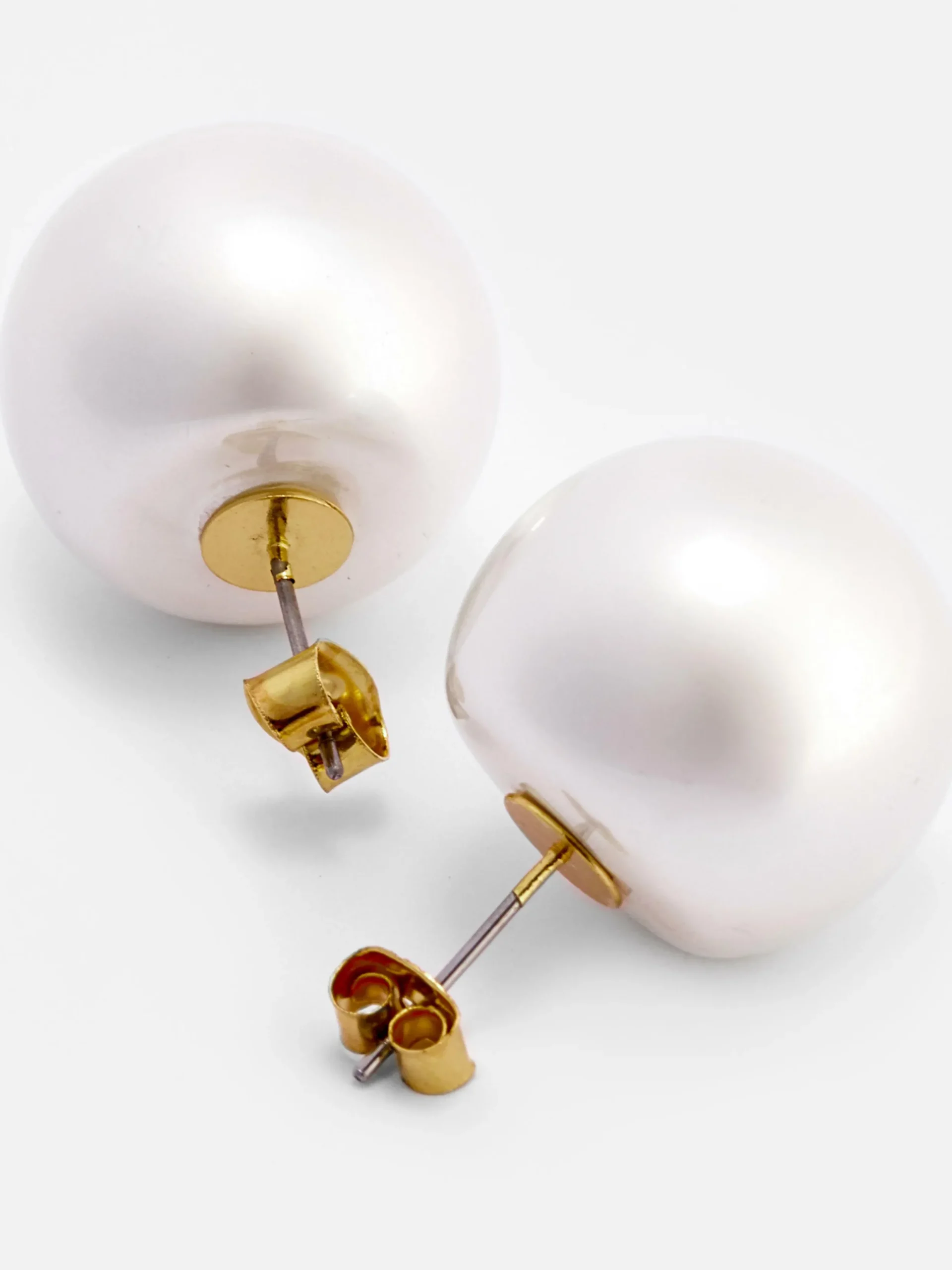 Schmuck|Primark Ohrstecker Mit Kunstperlen Gelb