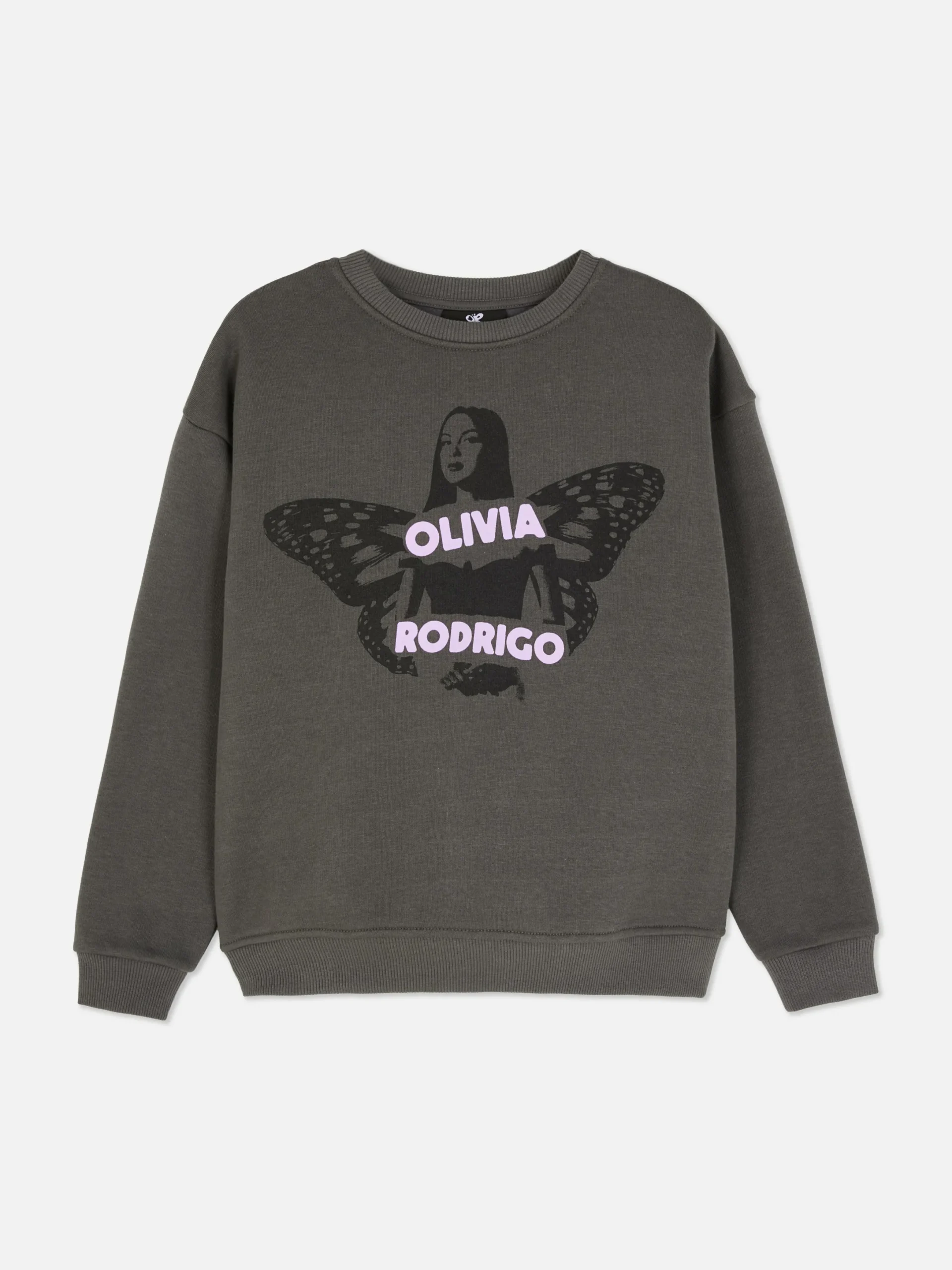 Hoodies Und Sweatshirts|Primark „Olivia Rodrigo“ T-Shirt Mit Grafik Anthrazitfarben