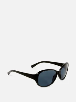 Sonnenbrillen|Primark Ovale Sonnenbrille Schwarz
