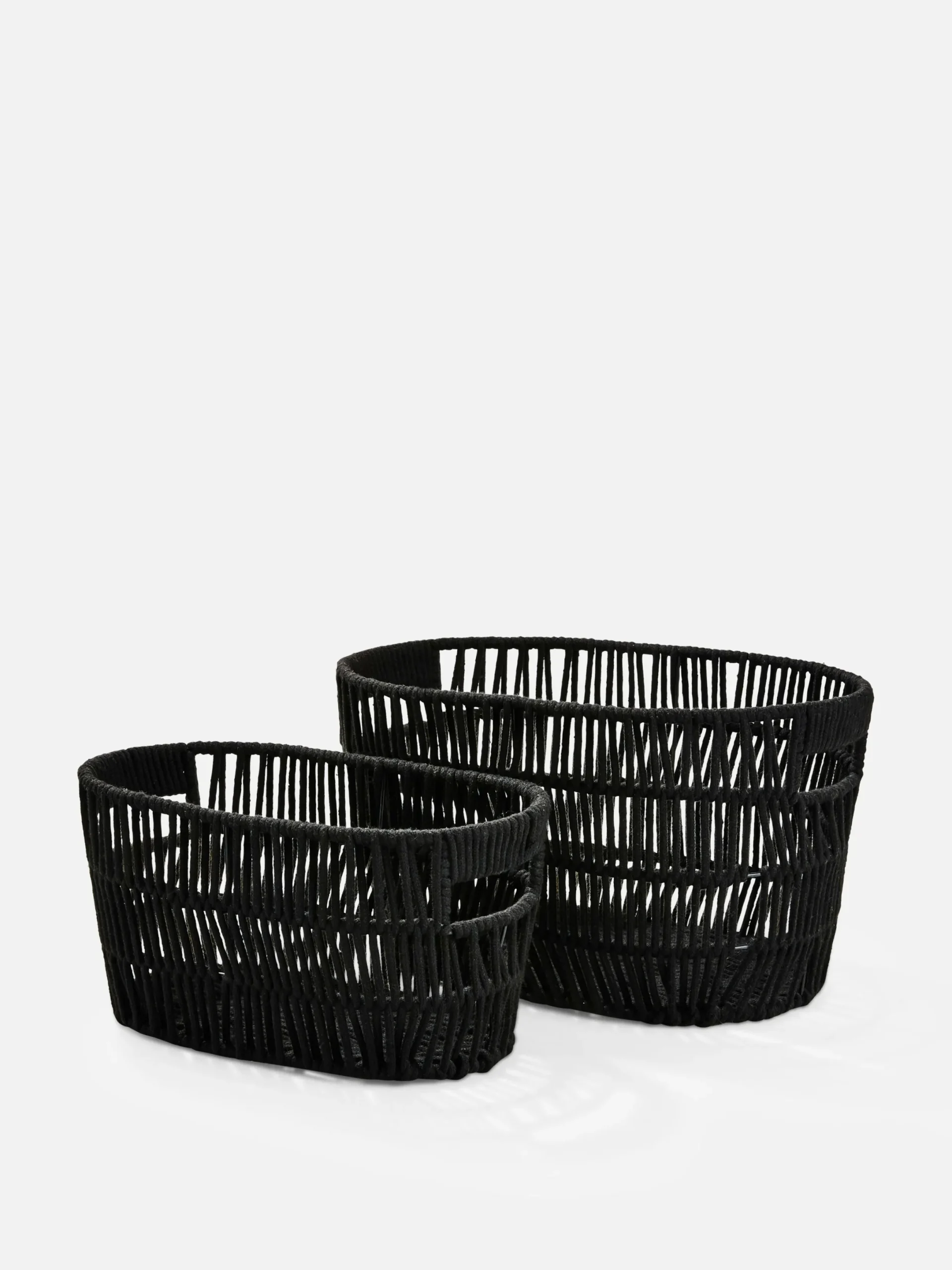 Aufbewahrungsboxen Und Körbe|Primark Ovaler Seilkorb Schwarz