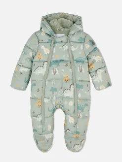 Babygirls Und Strampler|Primark Overall Mit Dinosauriermuster Grün