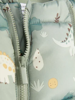 Babygirls Und Strampler|Primark Overall Mit Dinosauriermuster Grün