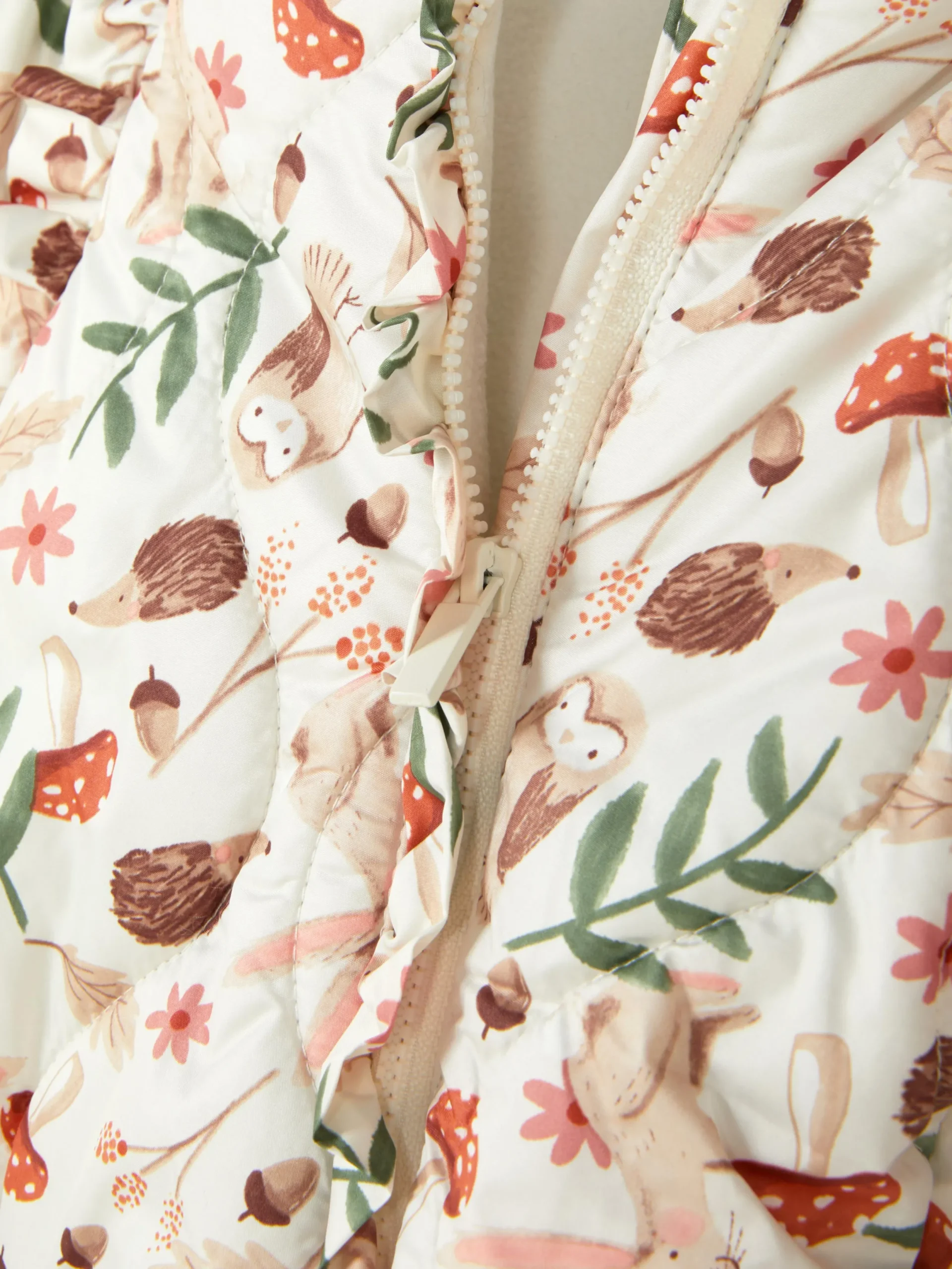 Babygirls Und Strampler|Primark Overall Mit Waldmuster Elfenbeinfarben