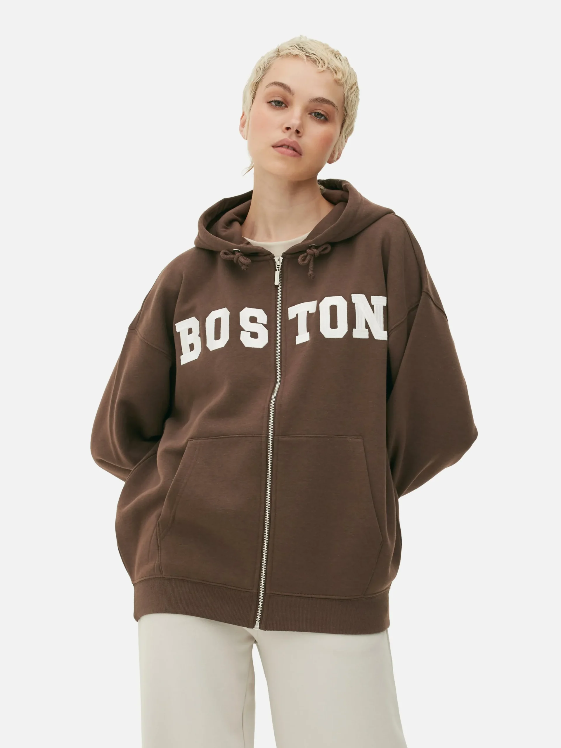 Hoodies Und Sweatshirts|Primark Oversize-Kapuzenpullover Mit Reißverschluss Braun