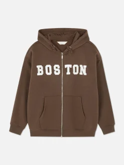 Hoodies Und Sweatshirts|Primark Oversize-Kapuzenpullover Mit Reißverschluss Braun