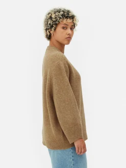 Pullover Und Cardigans|Primark Oversize-Pullover Mit Rundhalsausschnitt Kamelbraun