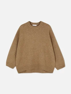 Pullover Und Cardigans|Primark Oversize-Pullover Mit Rundhalsausschnitt Kamelbraun