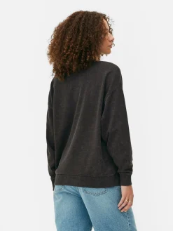 Hoodies Und Sweatshirts|Primark Oversize-Sweatshirt Mit „Die Schlümpfe“ Grafik Anthrazitfarben