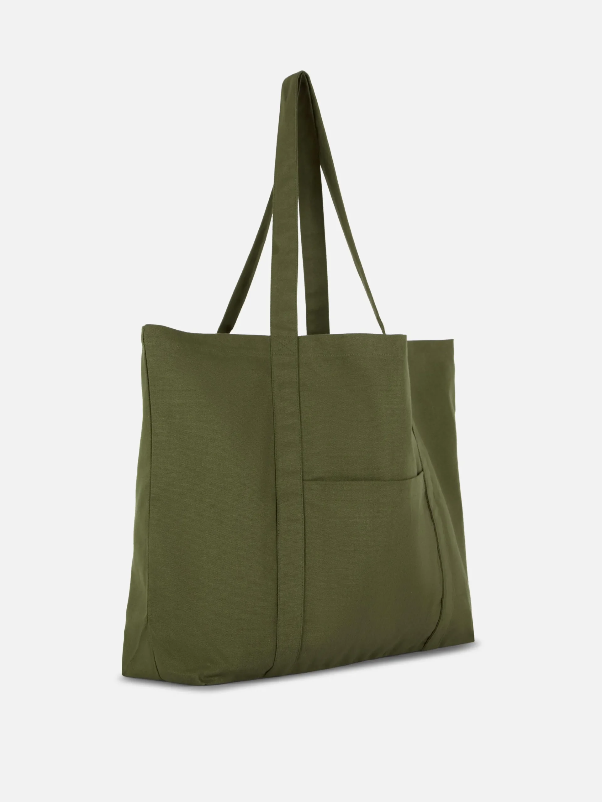 Taschen Und Portemonnaies|Primark Oversize-Tragetasche Aus Canvas Khakifarben