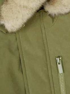 Jacken Und Mäntel|Primark Parka Mit Kunstfellkapuze Grün