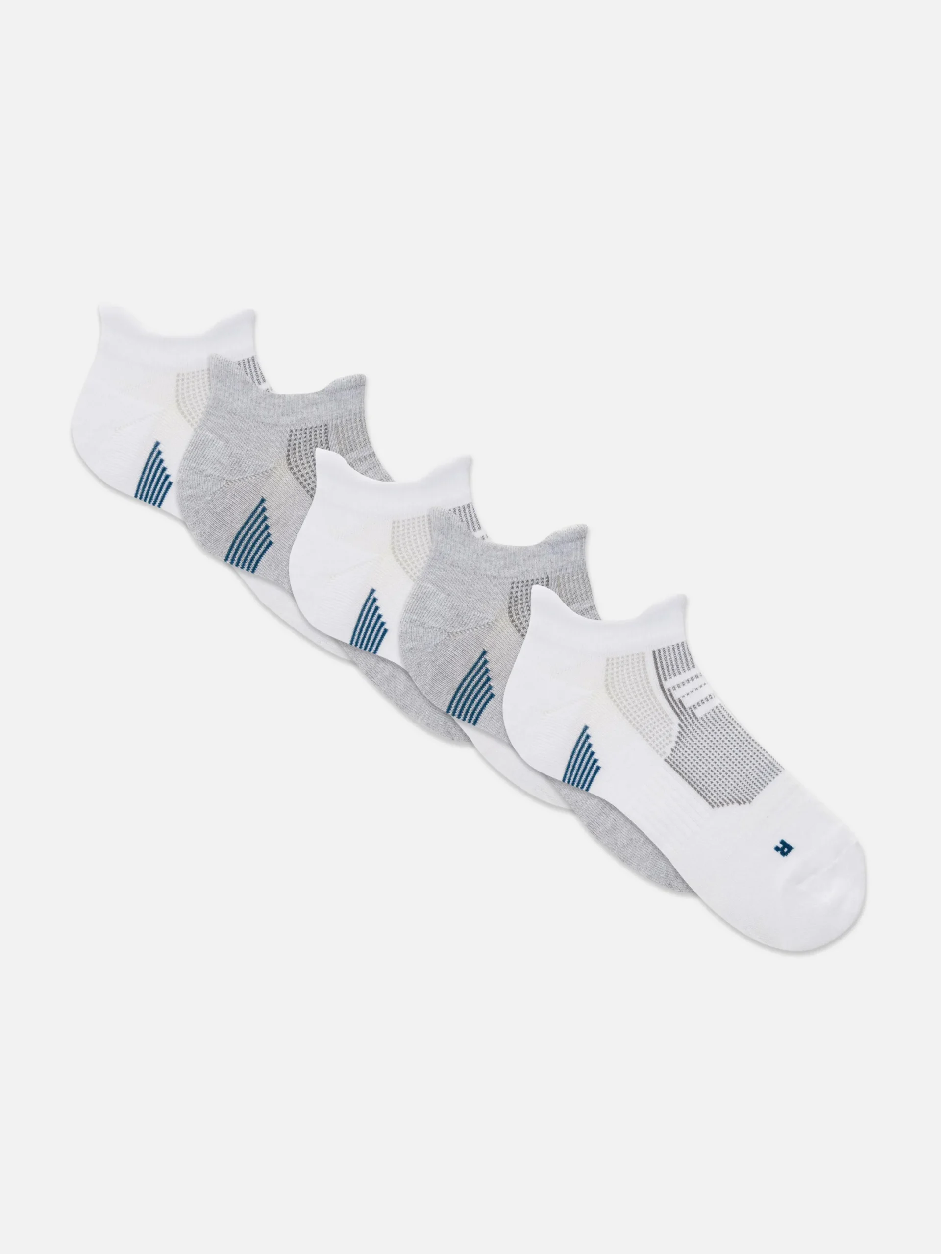 Socken|Sportbekleidung|Primark Performance Sneakersocken, 5er-Pack Weiß