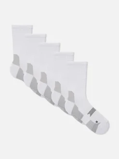 Socken|Sportbekleidung|Primark Performance-Socken, 5er-Pack Weiß