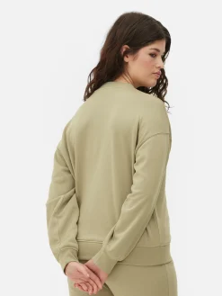 Fitnesskleidung Und Activewear|Primark Performance-Sweatshirt Mit Rundhalsausschnitt Khakifarben
