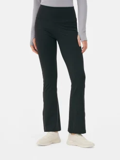 Fitnesskleidung Und Activewear|Primark Performance-Yoga-Leggings Mit Schlag Schwarz