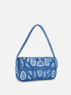 Taschen Und Portemonnaies|Primark Perlenbesetzte Schultertasche Blau
