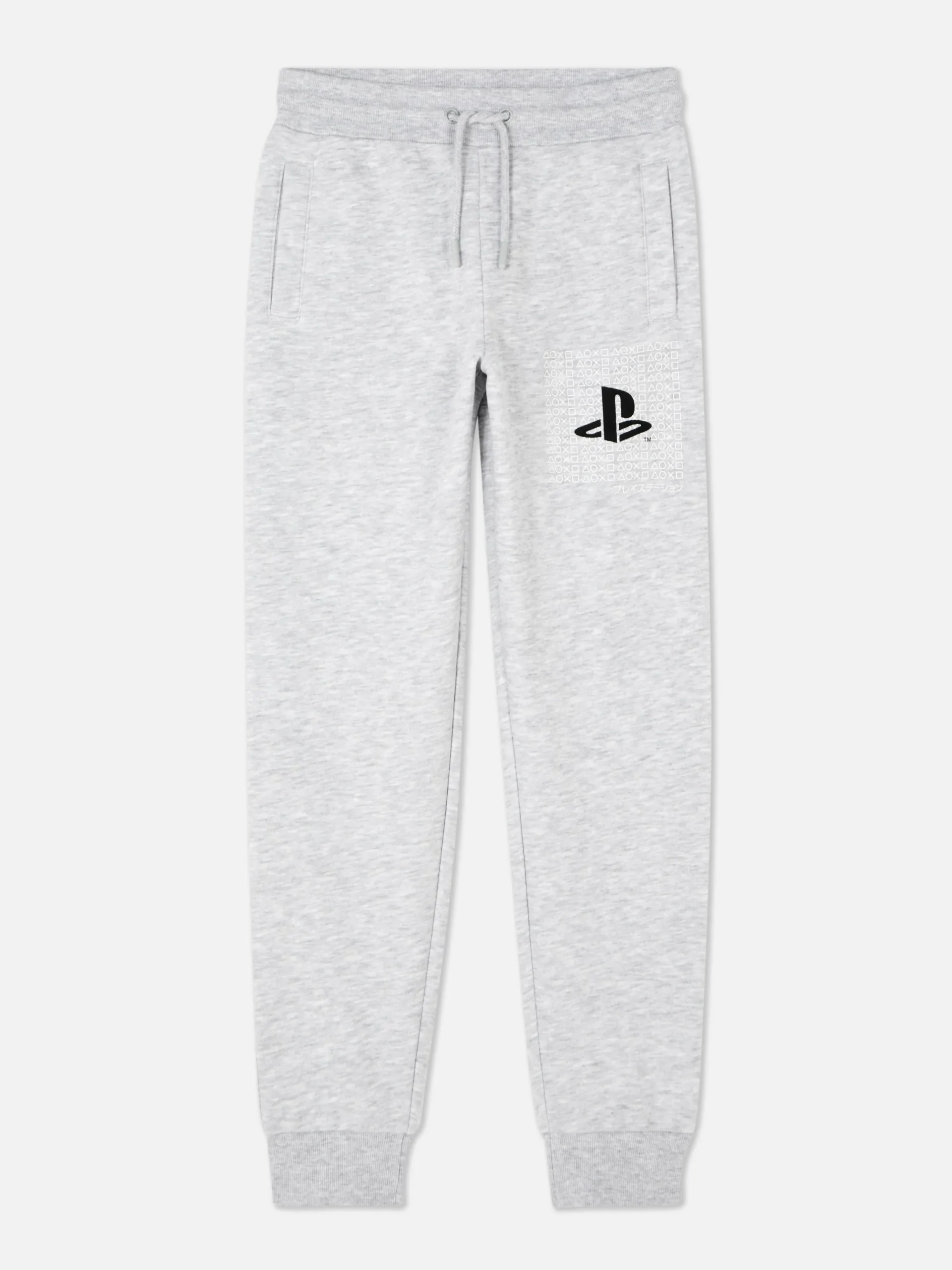 Jogginghosen|Primark „PlayStation“ Jogginghose Mit Logo Grau meliert