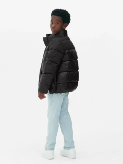 Jacken Und Mäntel|Primark „PlayStation“ Pufferjacke Schwarz