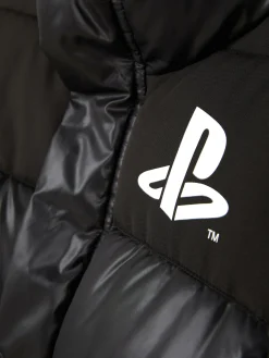 Jacken Und Mäntel|Primark „PlayStation“ Pufferjacke Schwarz