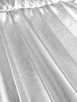 Röcke|Primark Plisseerock In Metallic-Optik Silber