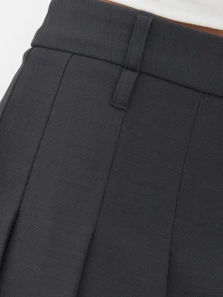 Röcke|Primark Plissierter „Rita Ora“ Minirock Grau