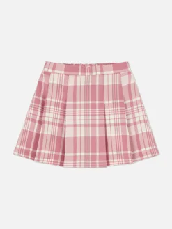 Röcke|Primark Plissierter Rock Mit Karomuster Rosa