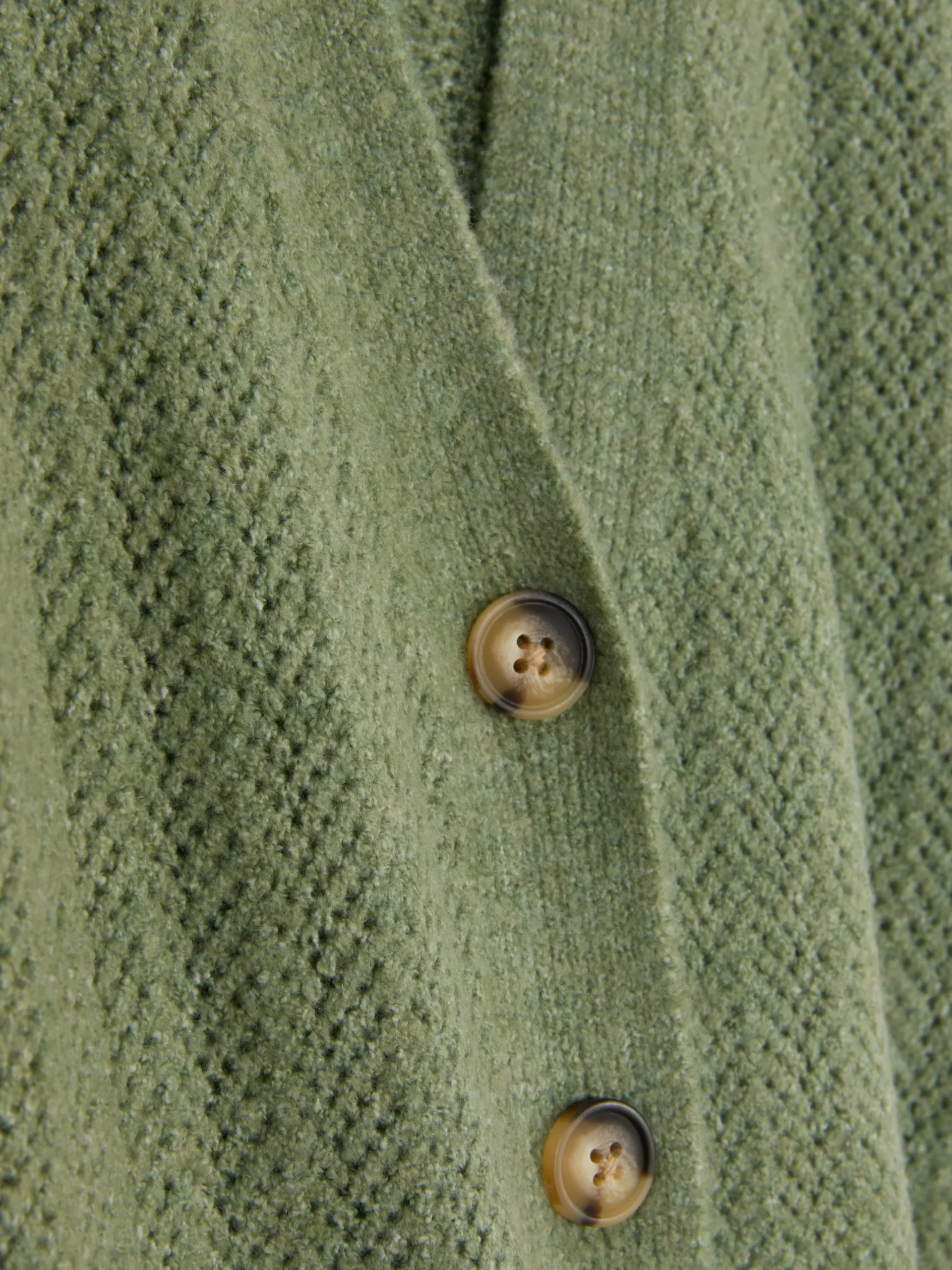 Pullover Und Cardigans|Primark Pointelle-Cardigan Mit V-Ausschnitt Grün
