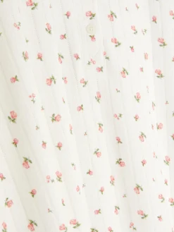 Schlafshirts Und Nachthemden|Primark Pointelle-Nachthemd Mit Blumenmuster Multi