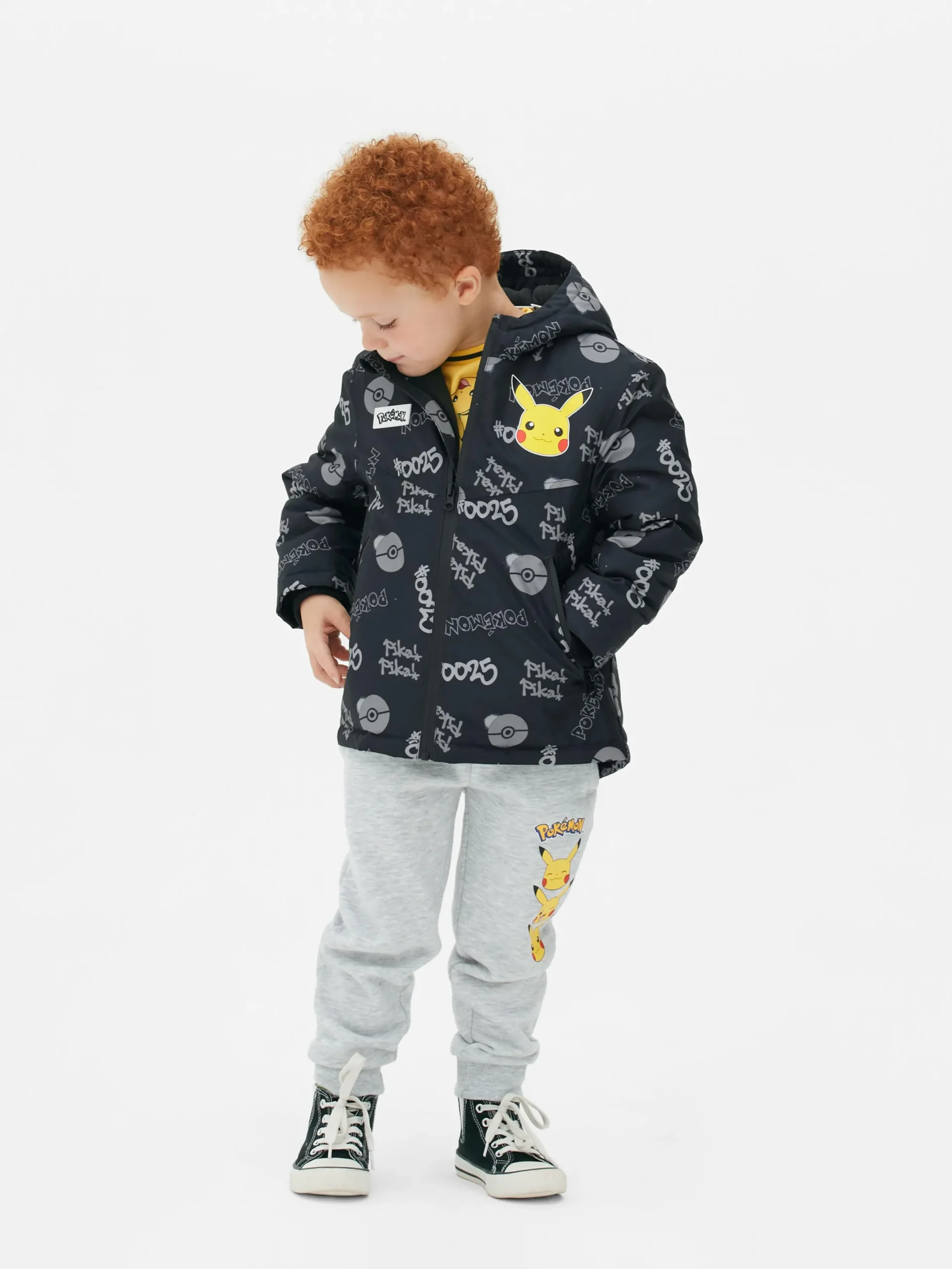 Jacken Und Mäntel|Primark „Pokémon Pikachu“ Parka Schwarz