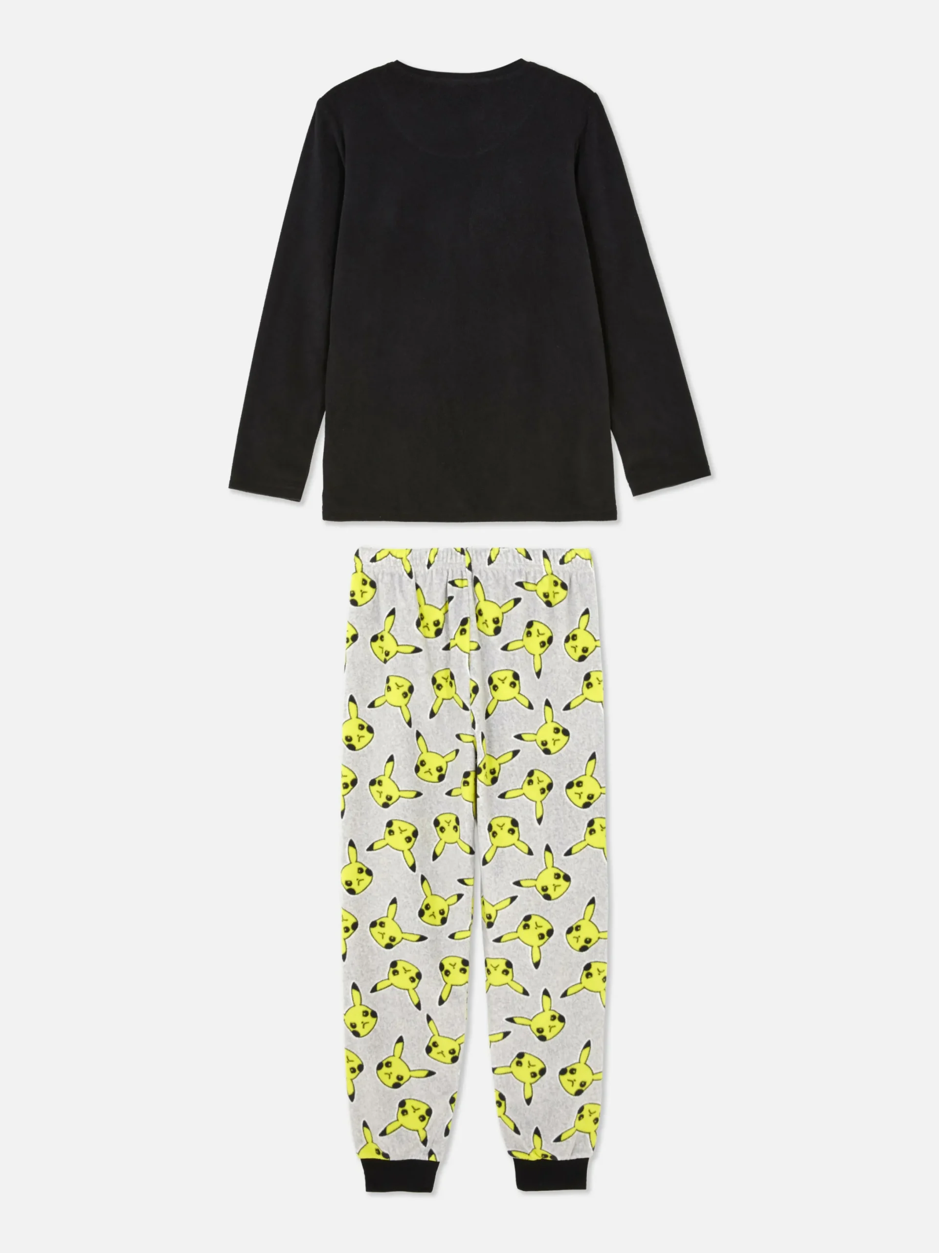 Schlafanzüge Und Nachtwäsche|Primark „Pokémon Pikachu“ Schlafanzug Mit T-Shirt Und Hose Schwarz