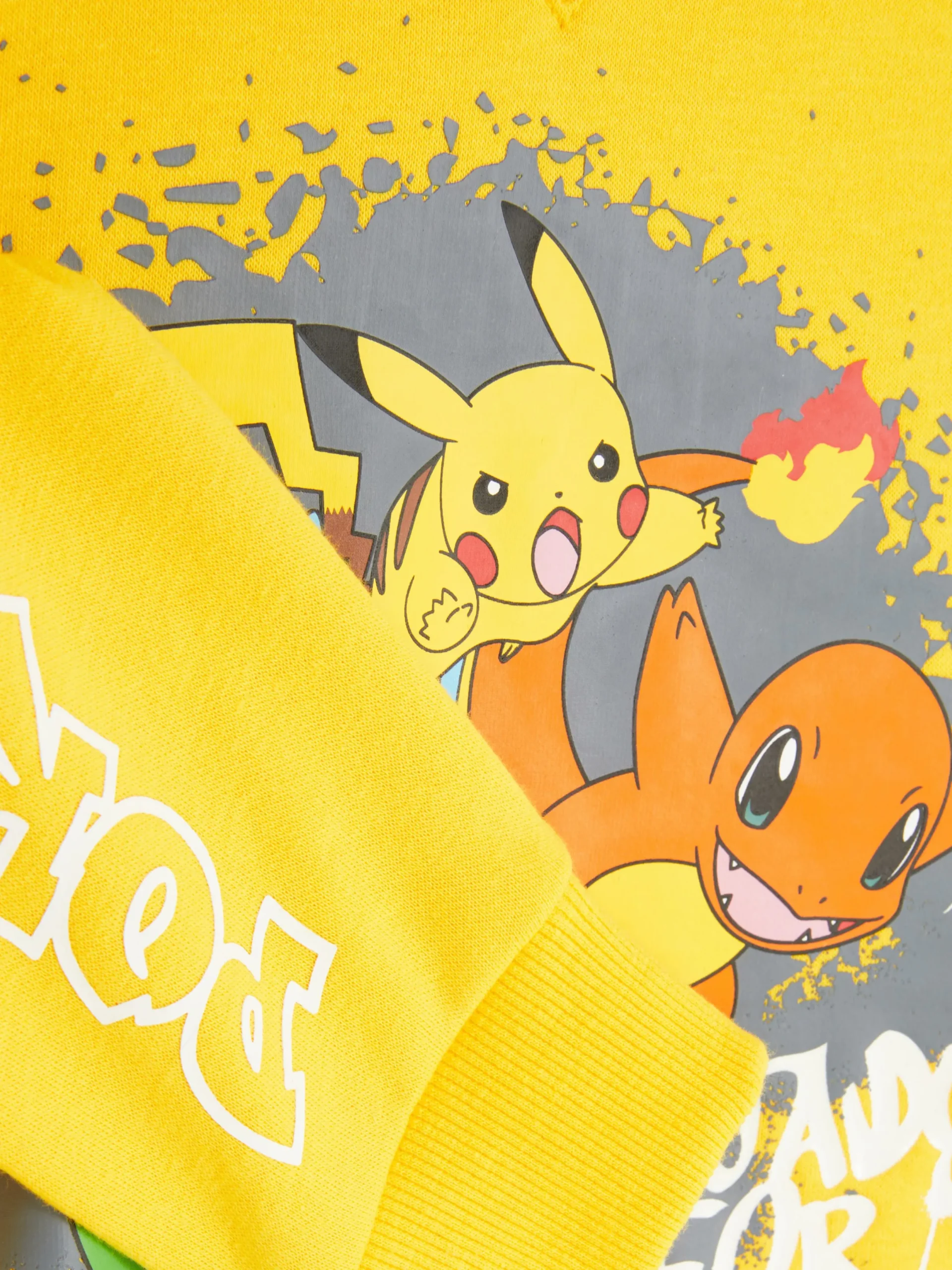 Hoodies Und Sweatshirts|Primark „Pokémon“ Sweatshirt Mit Graffiti-Grafik Gelb