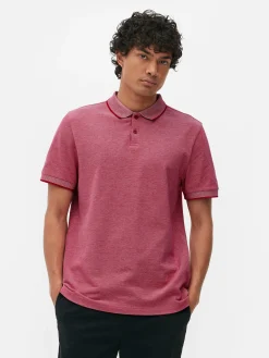 Tops Und T-Shirts|Primark Poloshirt Aus Birdseye-Gewebe Rot