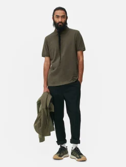 Tops Und T-Shirts|Primark Poloshirt Aus Piqué Khakifarben