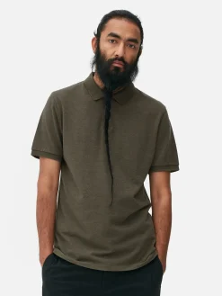Tops Und T-Shirts|Primark Poloshirt Aus Piqué Khakifarben