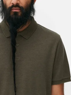 Tops Und T-Shirts|Primark Poloshirt Aus Piqué Khakifarben