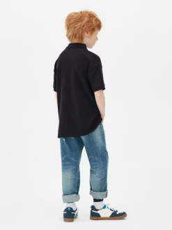 Tops Und T-Shirts|Primark Poloshirt Mit Reißverschluss Marineblau