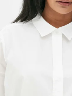 Blusen|Primark Popeline-Umstandsshirt Weiß