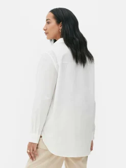 Blusen|Primark Popeline-Umstandsshirt Weiß