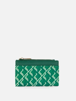 Taschen Und Portemonnaies|Primark Portemonnaie Mit Monogramm Und Reißverschluss Grün