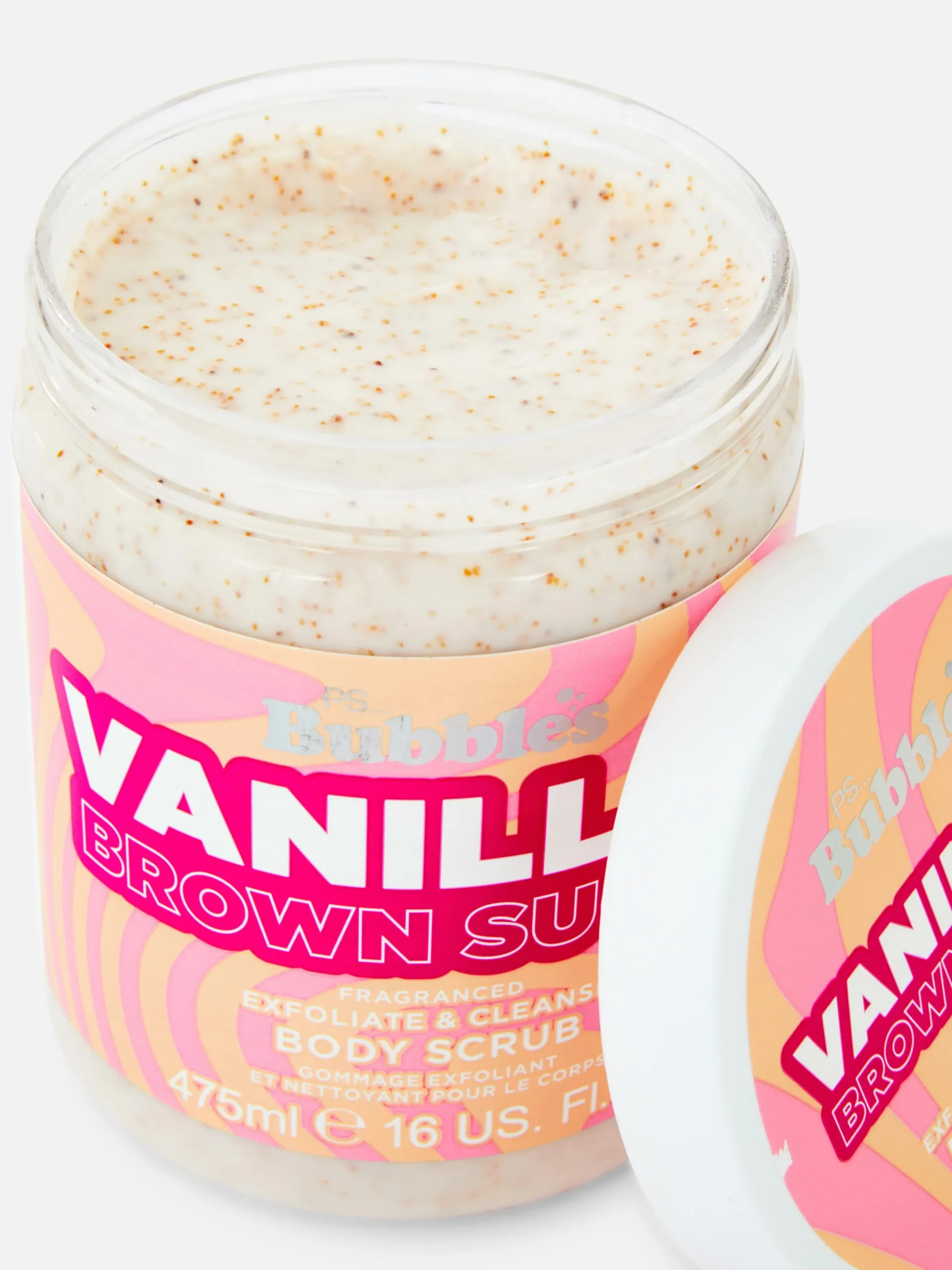 Peelings|Primark PS… „Bubbles“ Körperpeeling Mit Vanille Und Braunem Zucker Cremefarben