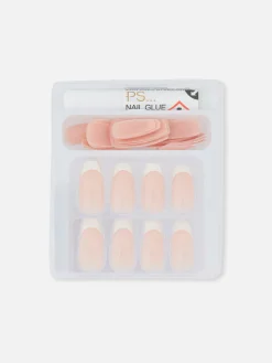 Kunstnägel|Primark PS… Glänzende Kunstnägel Nude