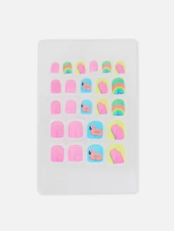 Kunstnägel|Primark PS… Selbstklebende Poolparty-Mini-Kunstnägel Multi