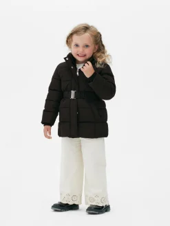 Jacken Und Mäntel|Primark Pufferjacke Mit Gürtel Schwarz